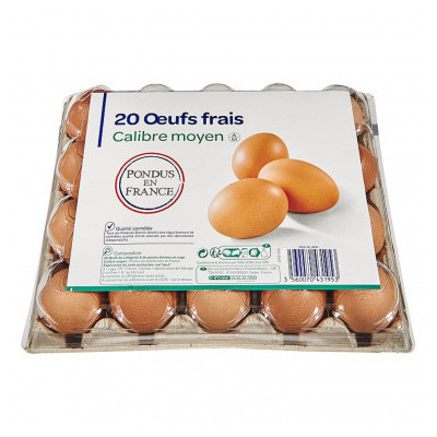 20 OEUFS FRAIS